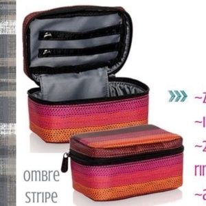 Thirty-One Bubbles & Bracelet Ombré Stripe Case